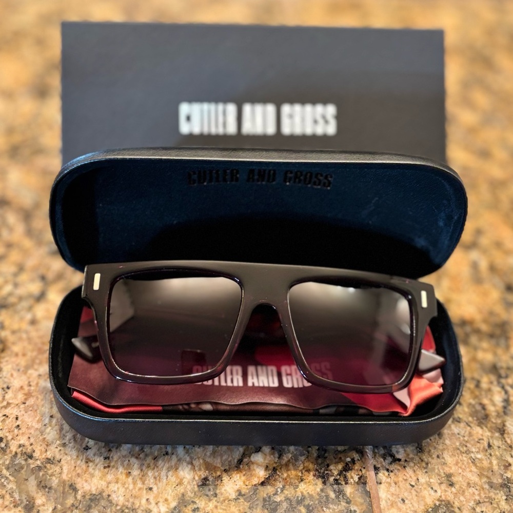 Cutler and Gross Black and Brown Sunglasses
